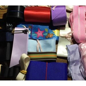 Assorted Satin & Grosgrain Ribbon Bundle - Multi Color